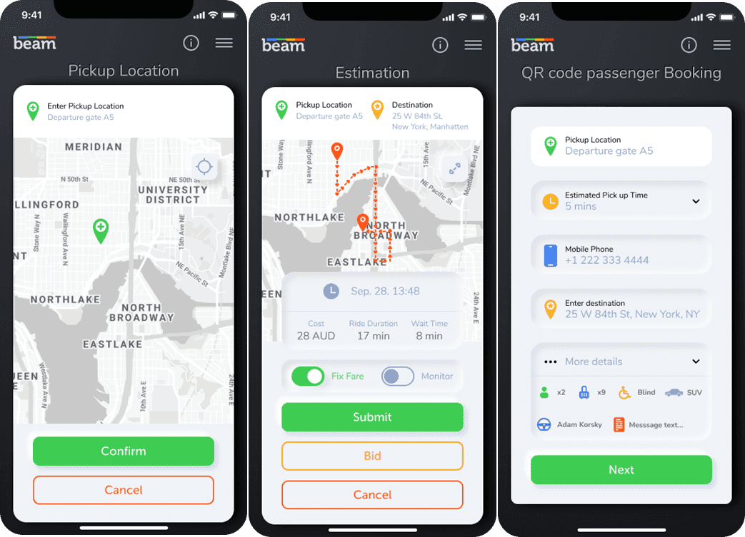 SafeRides App Screenshot